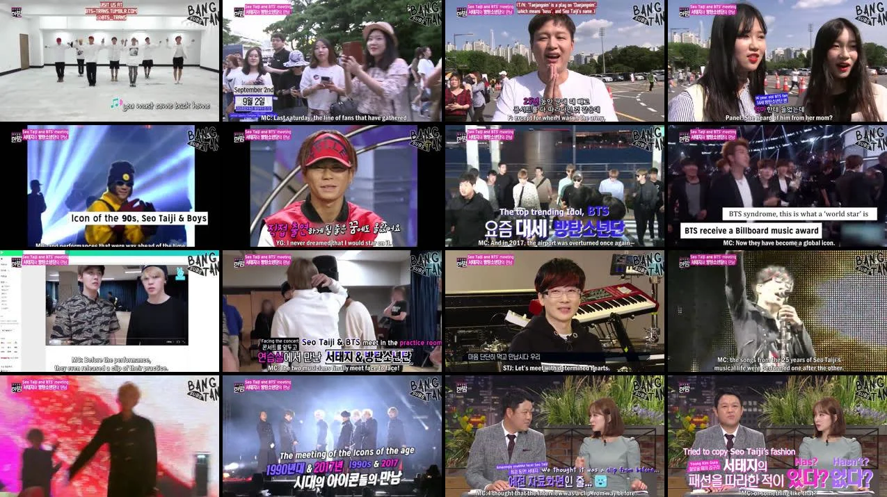 170905 Night Of Real Entertainment - Seo Taiji and BTS' Meeting