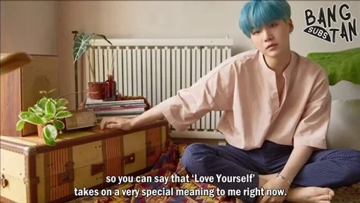170918 Love Yourself Message: Suga