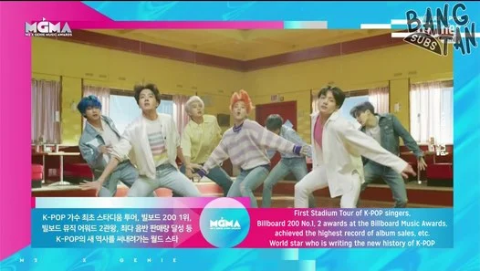 190801 MGMA - BTS Wins The Male Group Award
