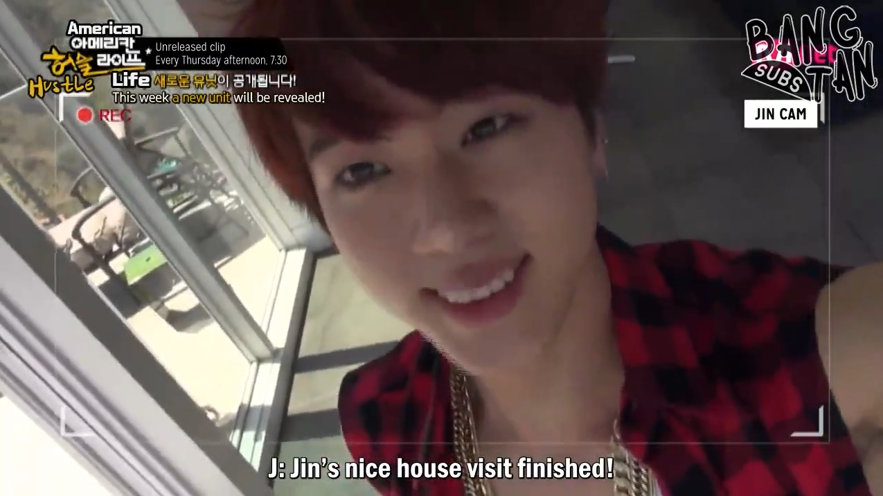 140902 American Hustle Life Ep. 7 - Unaired Clip: Jin’s Self Cam Exposed!! From RM’s Spirit Possession to Couple Dance with J-Hope?! 