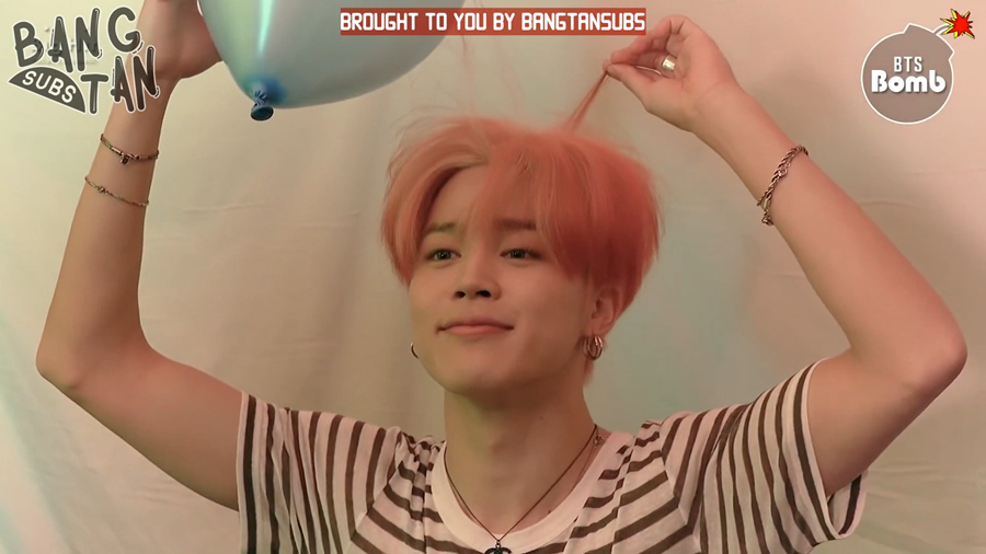 190920 [BANGTAN BOMB] Jimin plays with a balloon