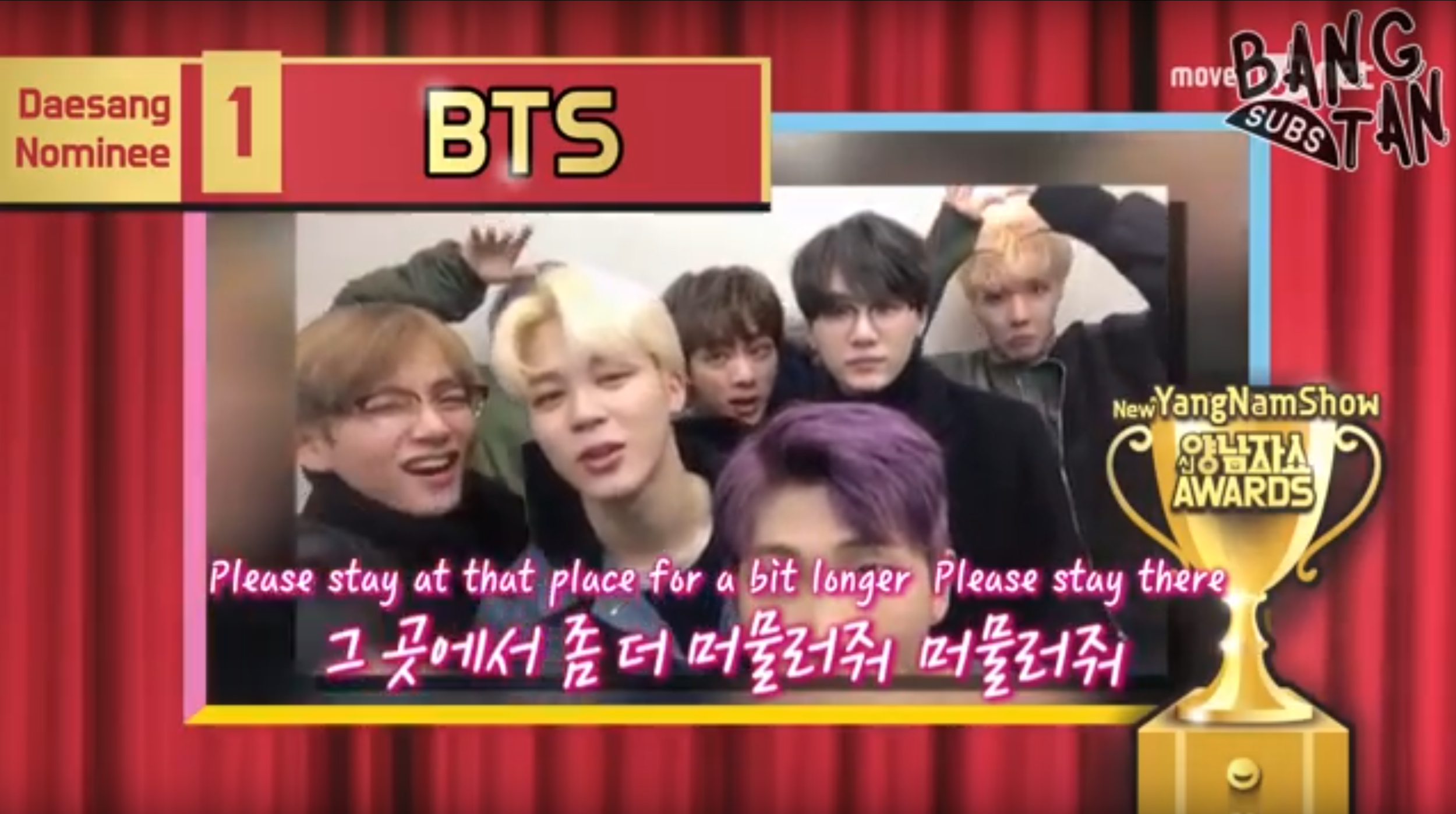 170406 [New Yang Nam Awards] Daesang Nominee 1