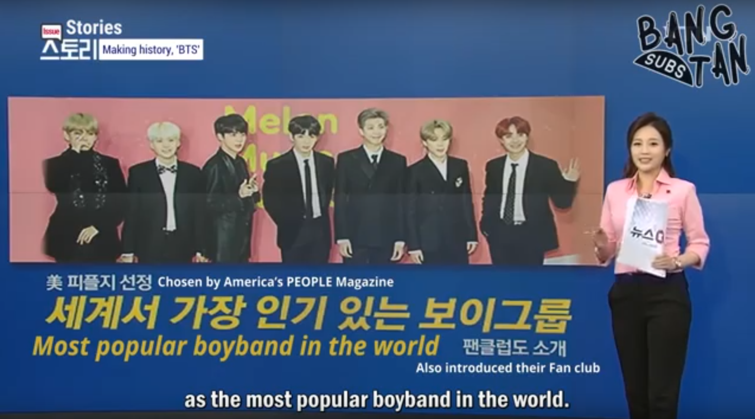 171205 YTN News Cue Issue Stories Re-writing the history of Hallyu, ‘BTS’