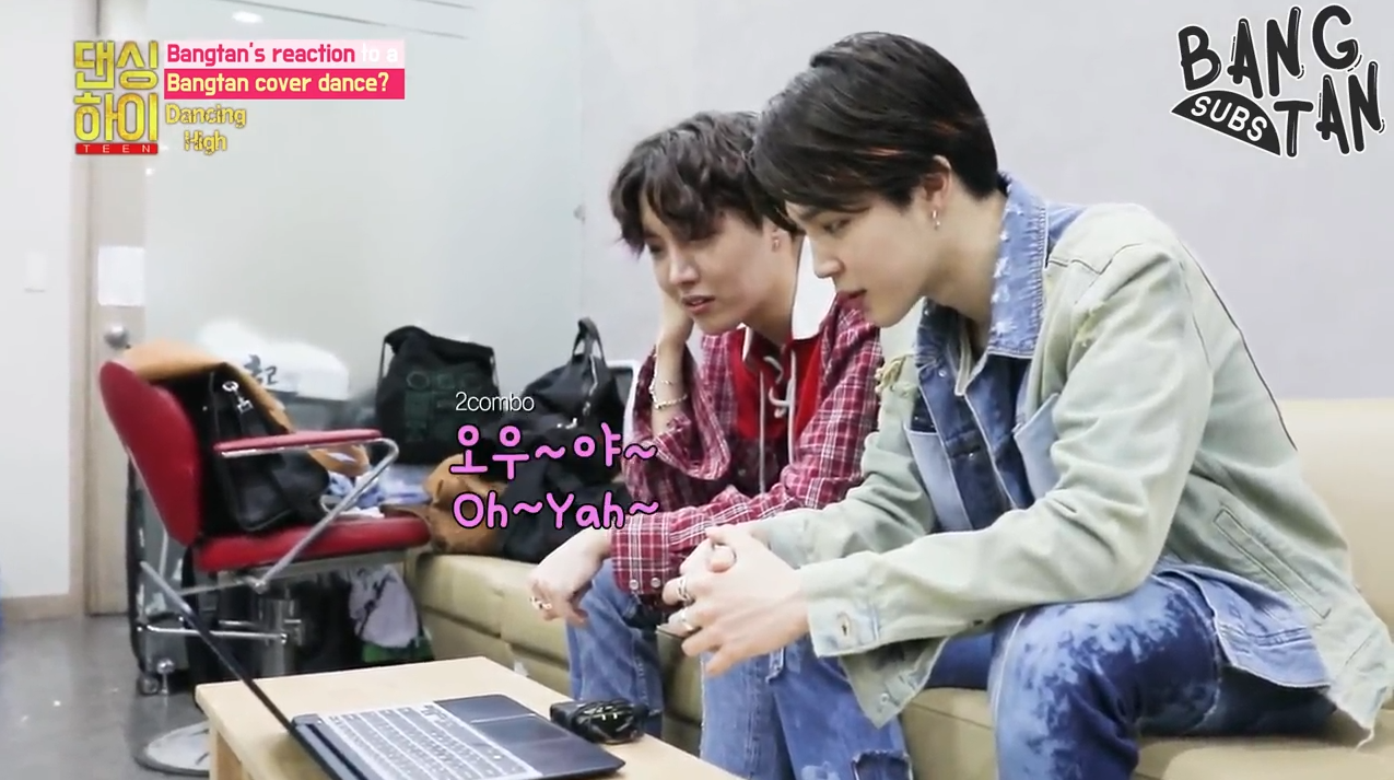 180705 Dancing High - [Teaser] Bangtan’s reaction to a Bangtan cover dance? (ft. Oh~Yah Oh~Yah)