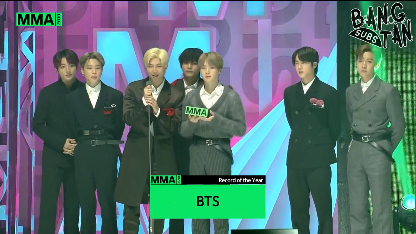 191130 Melon Music Awards - Daesang for Record of the Year with Map of the Soul: Persona