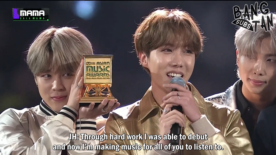 191204 MAMA - Daesang for Album of the Year with Map of the Soul: Persona