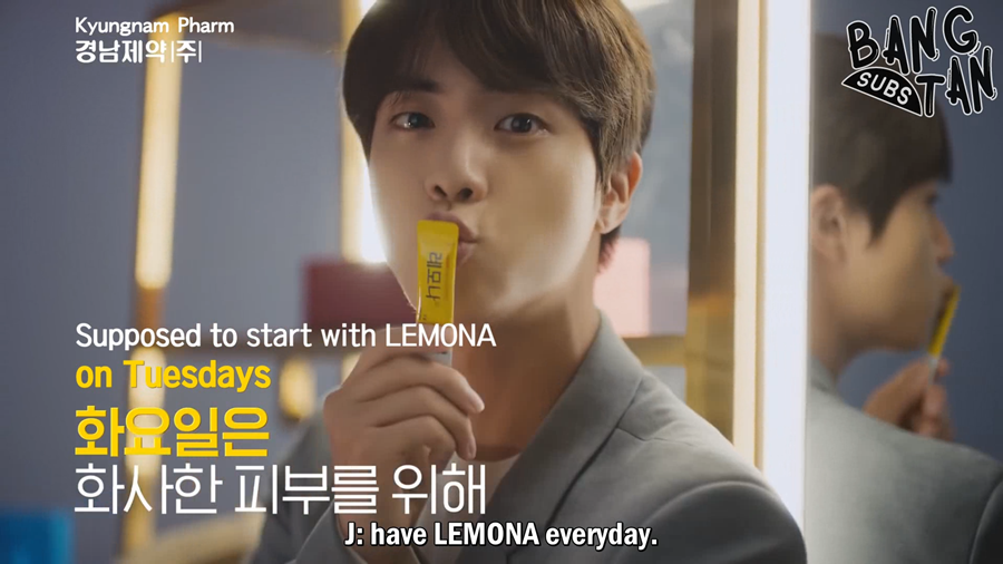 191203 LEMONA X BTS - TVCF Tuesday, Jin ver.