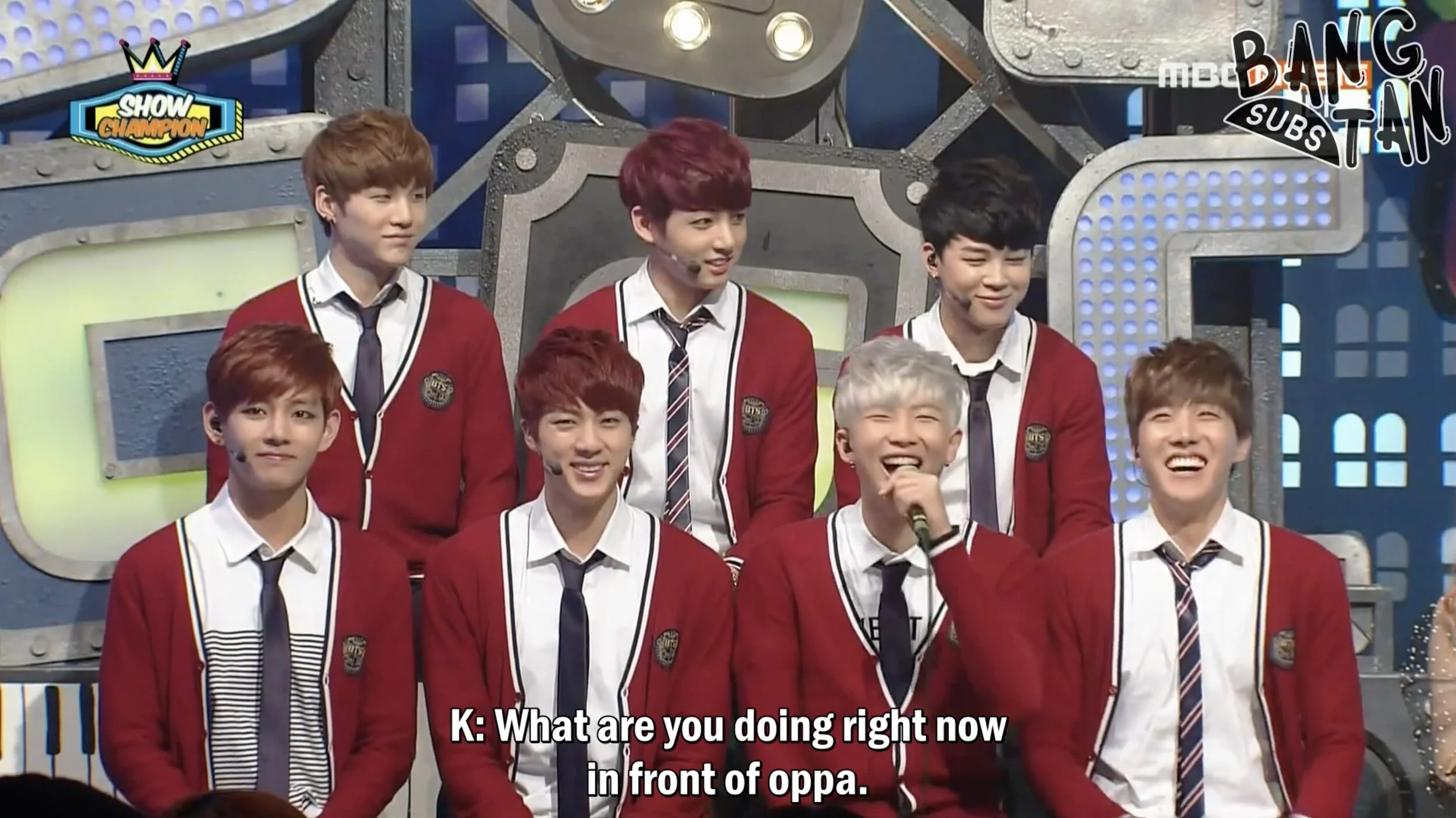  140409 Show Champion BTS VS Talk