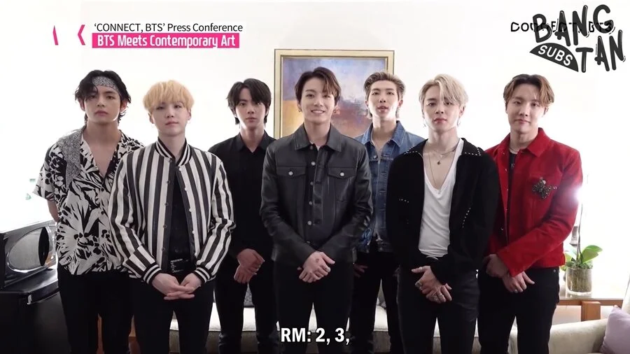 200128 'CONNECT, BTS' Press Conference (Meeting BTS through contemporary art)