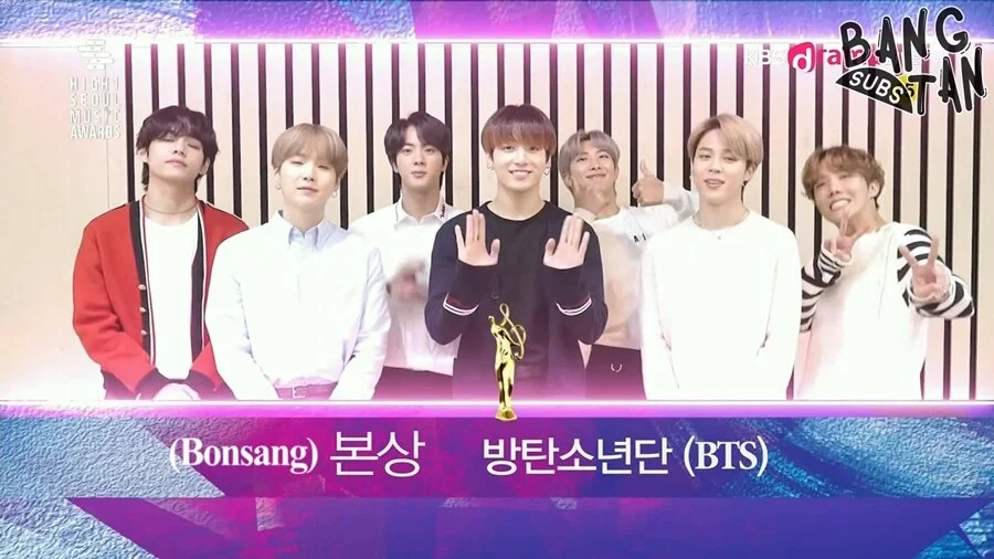 200130 Seoul Music Awards - Bonsang with Boy With Luv