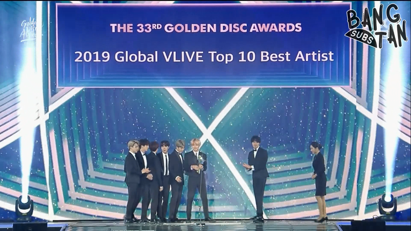 190105 Golden Disc Awards Day 1 - Global VLive Top 10 Best Artist