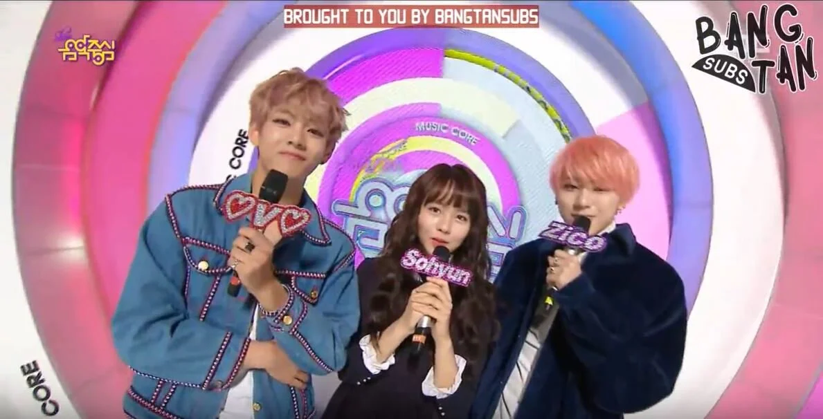 141108 Music Core - V MC Cuts
