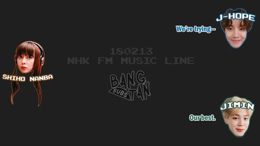 180213 NHK FM Music Line with J-Hope &amp; Jimin