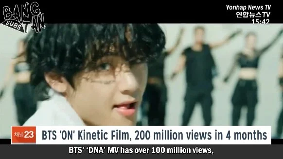 200621 Yonhap News TV - BTS 'ON' Kinetic Film, 200 million views in 4 months