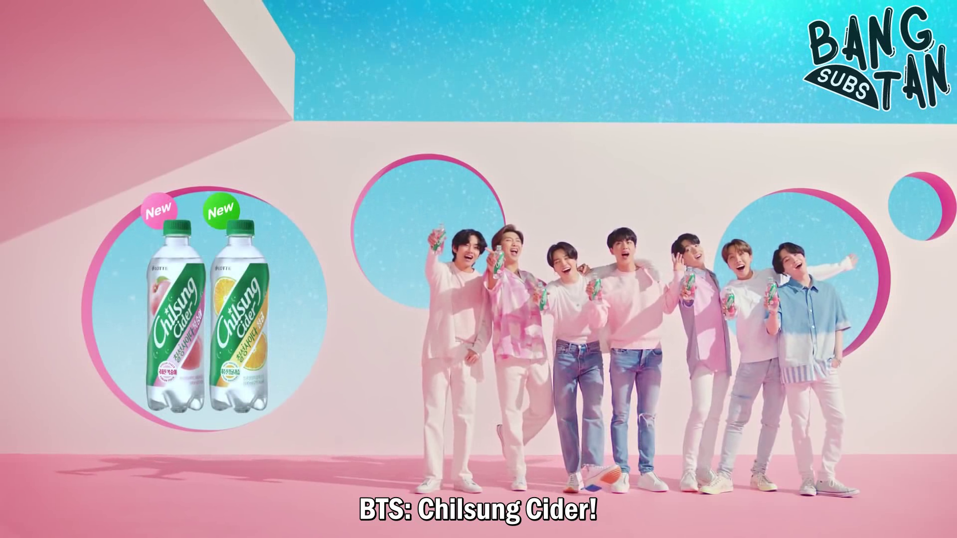 200714 Chilsung Cider X BTS - Peach Play Version