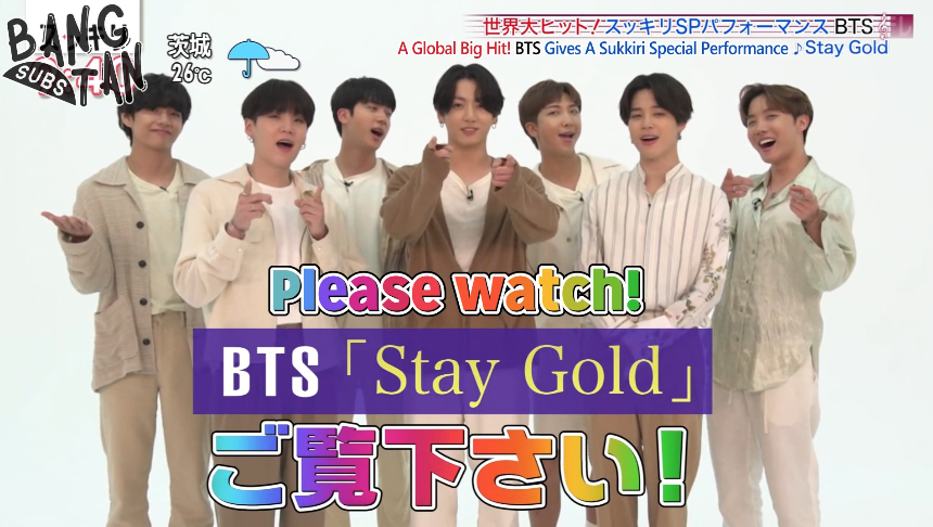 200714 Sukkiri! Special Interview &amp; 'Stay Gold' Performance