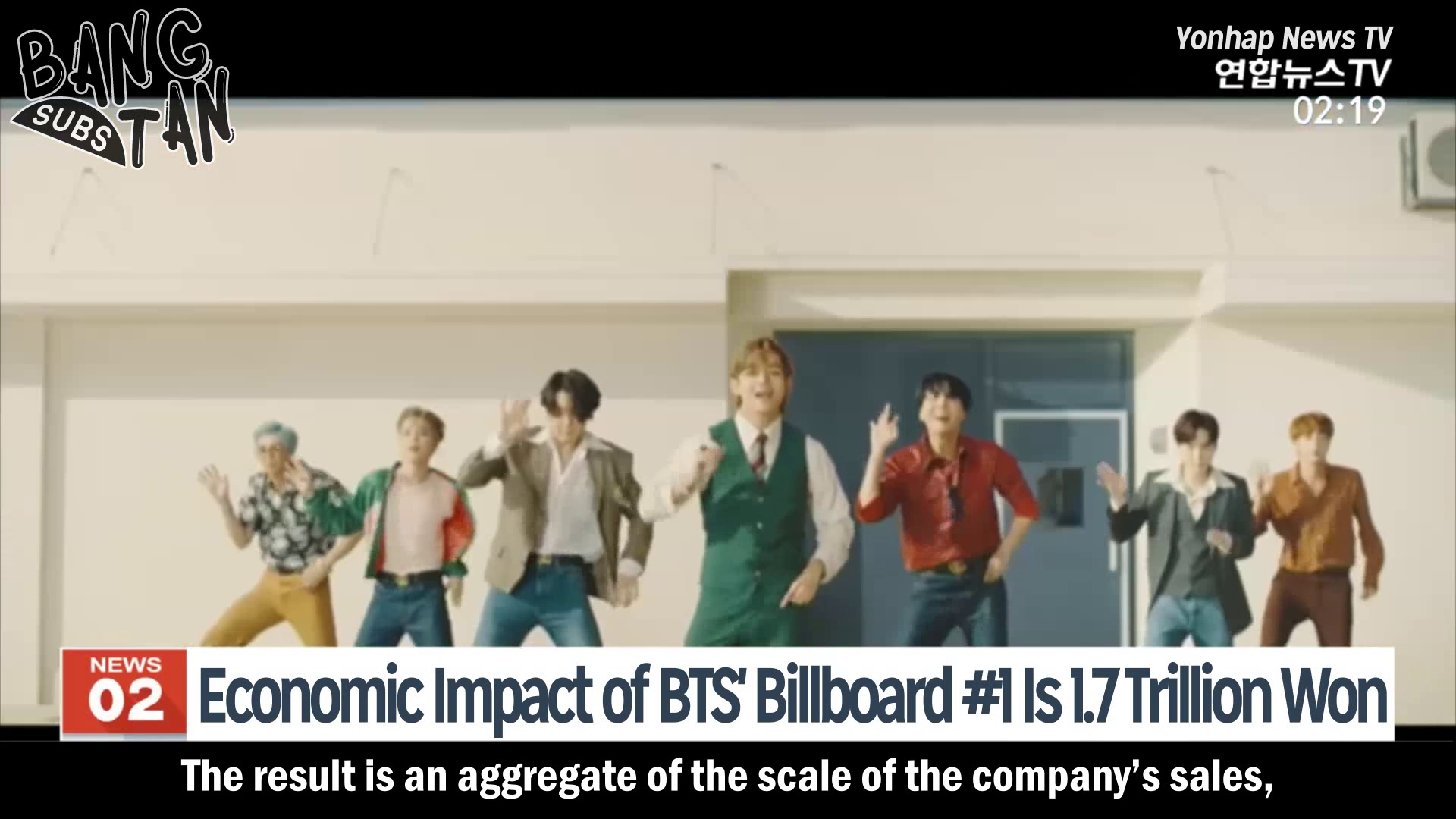 200908 Yonhap News TV - Economic Impact of BTS' Billboard #1 Is 1.7 Trillion Won