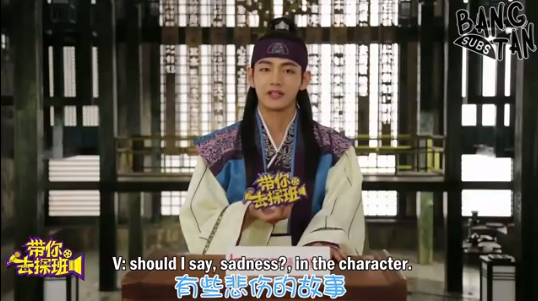 161123 Taking You to Visit the Set: Hwarang Flower Boy Group joke around with each other and Kim Taehyung's excellent Mandarin