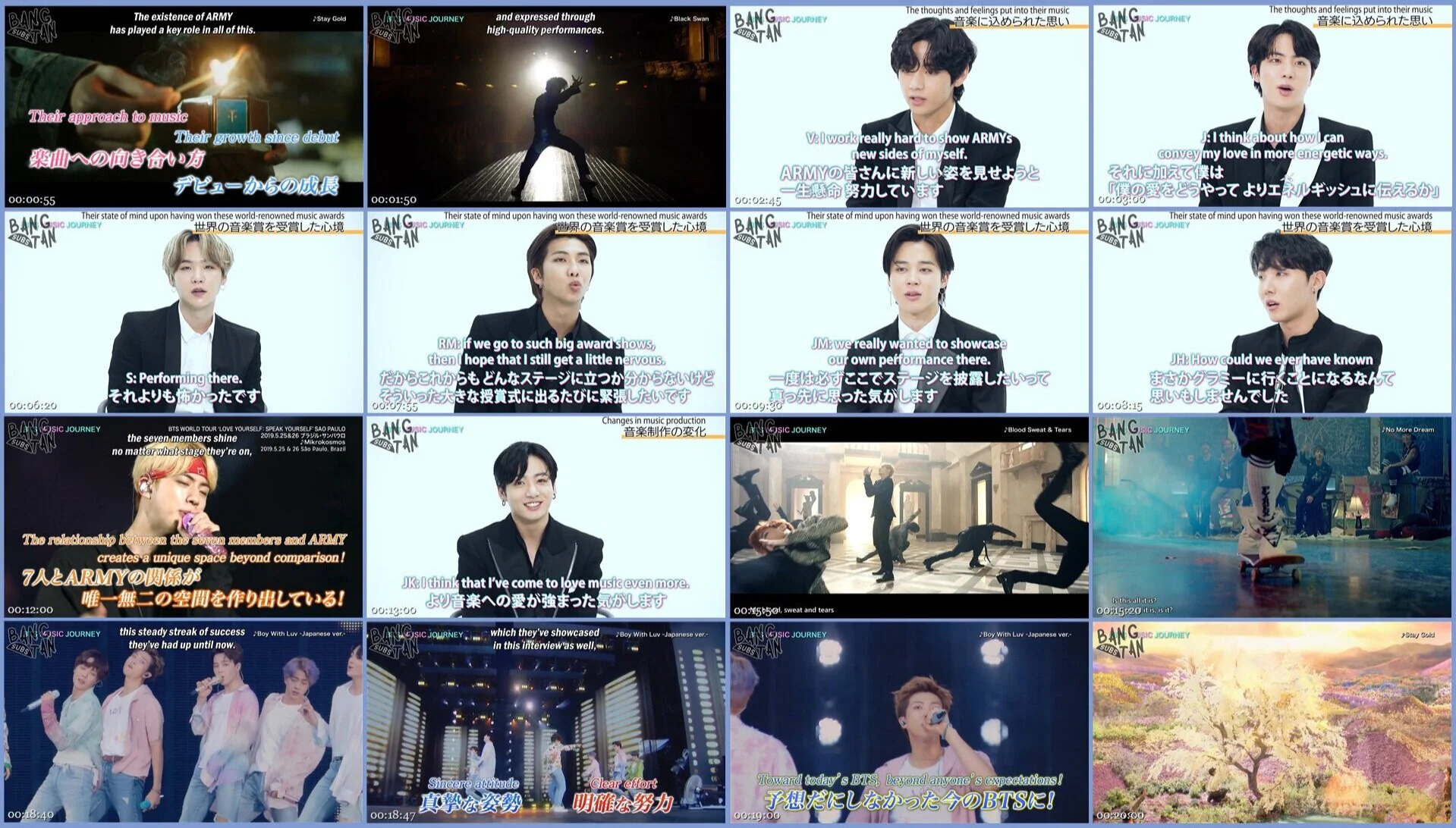 200723 Special Movie BTS MUSIC JOURNEY - Part 2