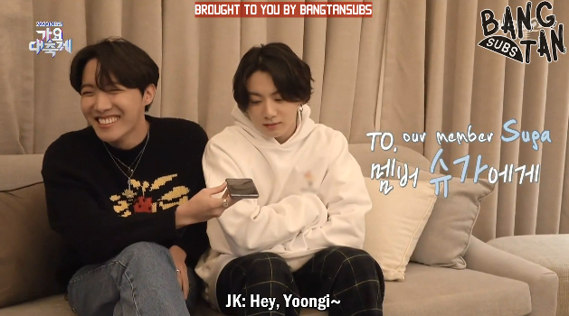 201218 KBS Song Festival - A Message from BTS