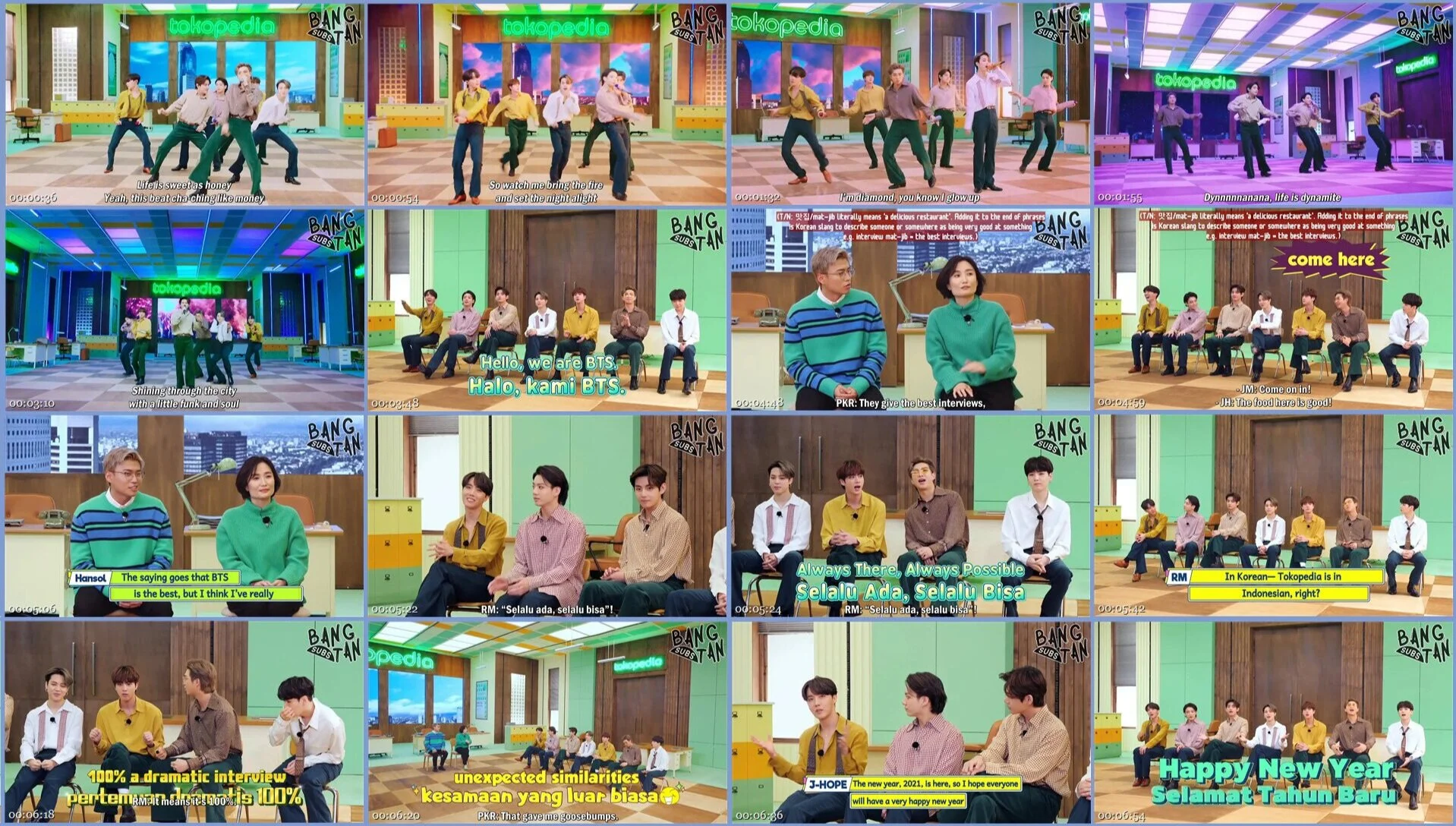 210125 Tokopedia X BTS - Interview &amp; Dynamite Performance