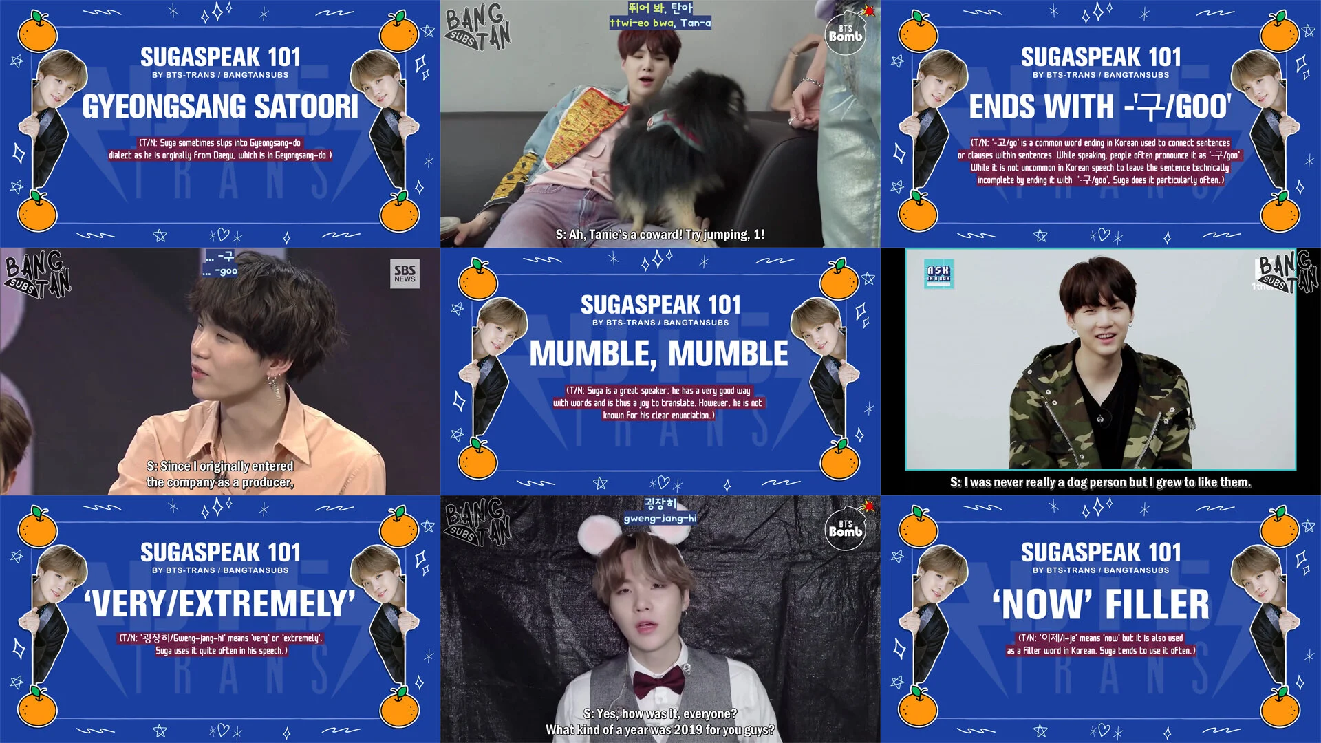210309  [Birthday] Sugaspeak 101 - Suga Speaking Habits