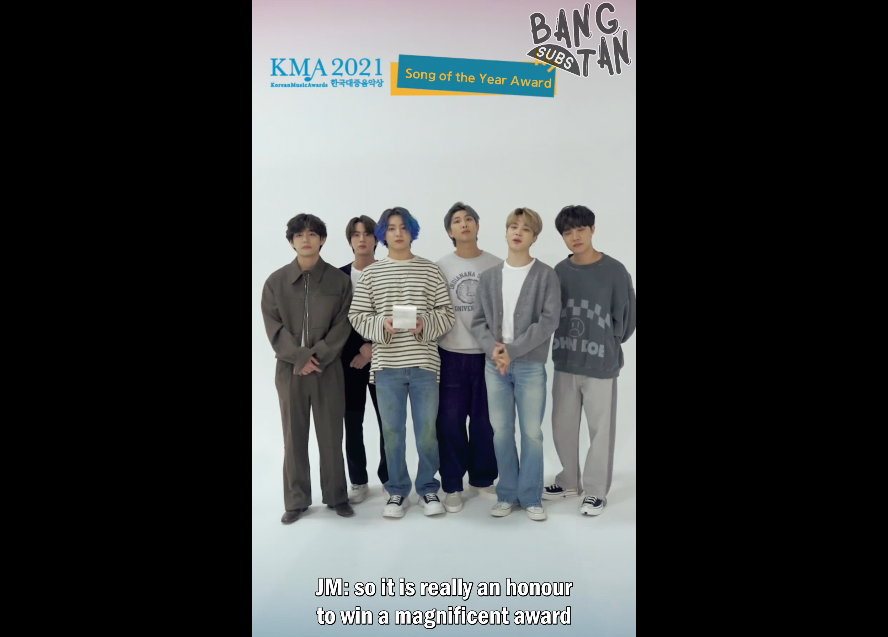 210228 Korean Music Awards - Song of the Year With Dynamite
