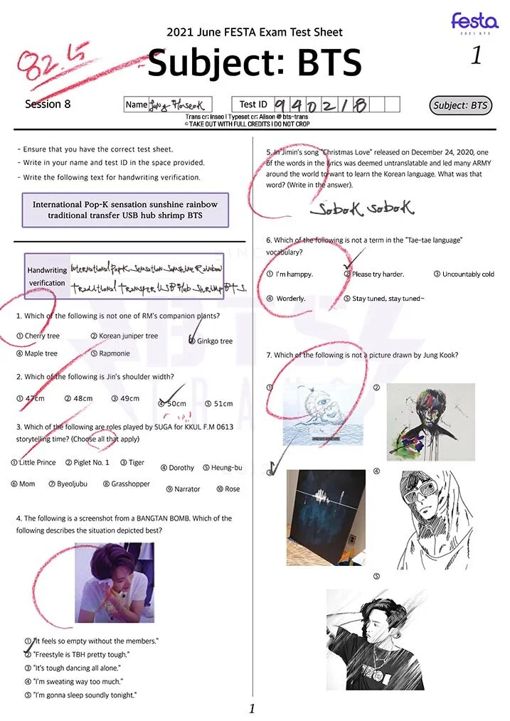 FESTA Exam - J-Hope