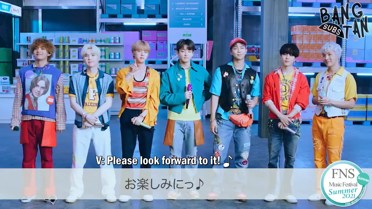 210709 Fuji TV 2021 FNS Music Festival – Summer - Announcement of BTS' Appearance