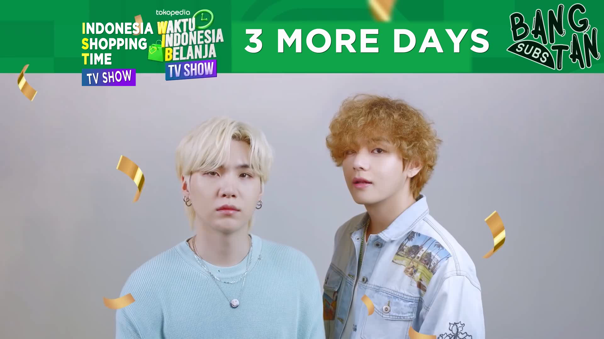 210814 Tokopedia X BTS - 3 MORE DAYS to TokopediaWIB TV Show Tokopedia Special Anniversary Treats!
