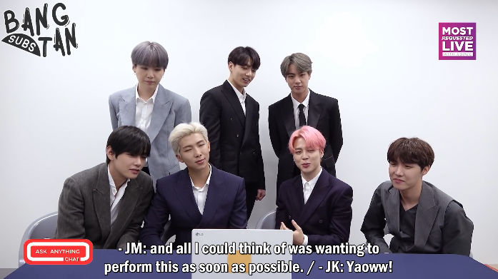 220214 Ask Anything Chat - J-Hope Screams "Jimin Is A Rock Star". Never Before Seen Footage