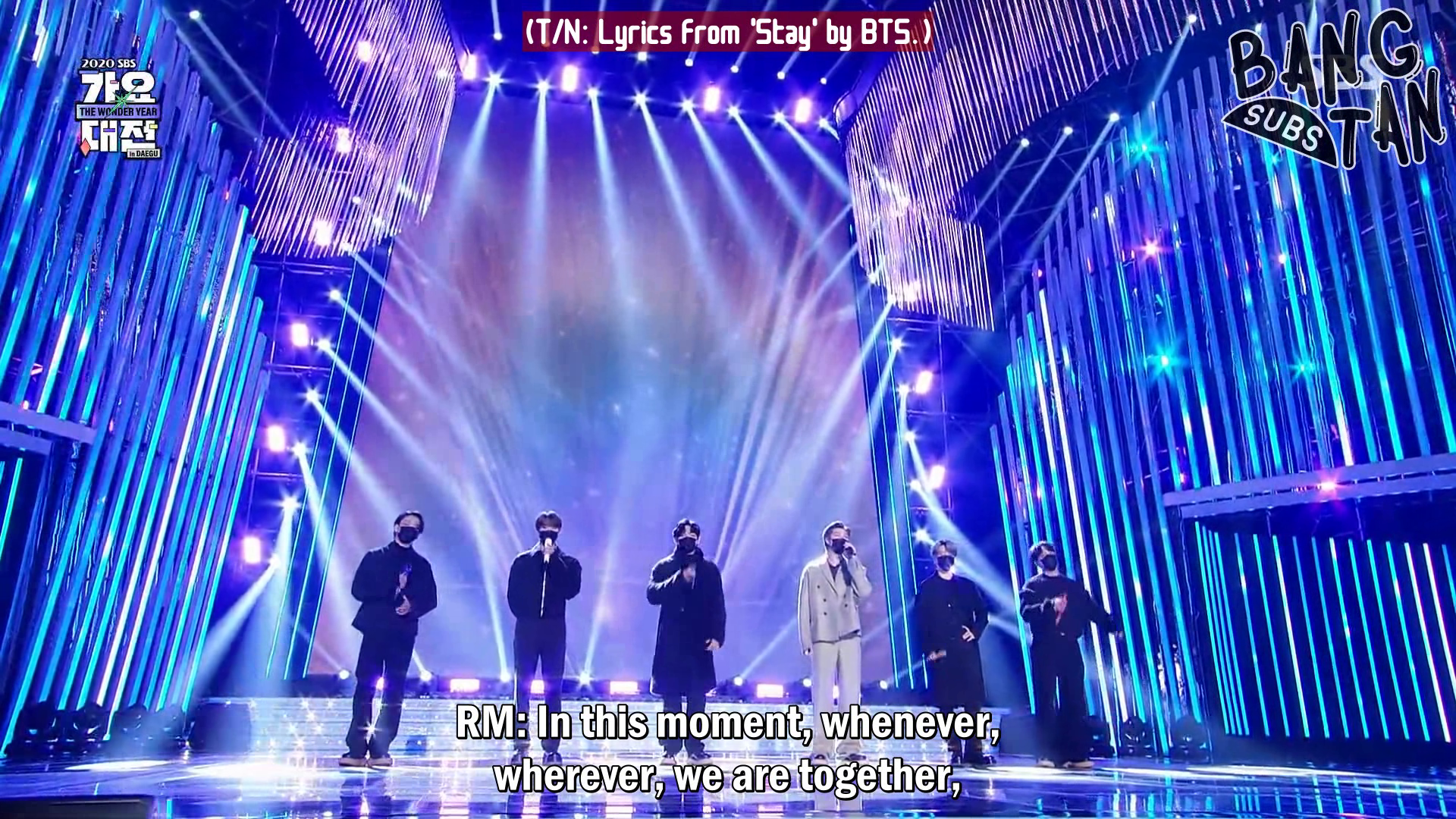201225 Gayo Daejeon - ‘Stay strong’ BTS, greetings on stage to fans around the world