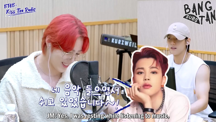 220721 BTOB's Kiss The Radio - What Big Picture Did Sungwoon’s Best Friend Jimin Draw? ☁️✨ The “True Friend” Vibes are Felt in His Answer. Jimin’s Phone Call📞💜