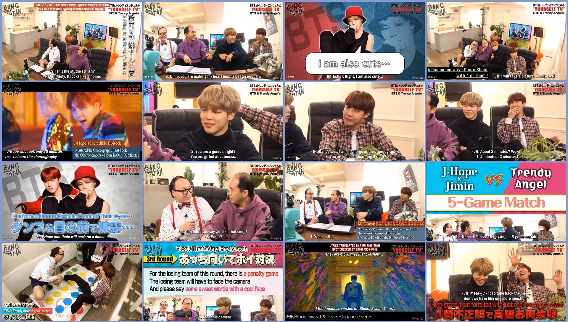 180217 Abema TV “FACE YOURSELF” Album Release SP Broadcast - J-Hope &amp; Jimin