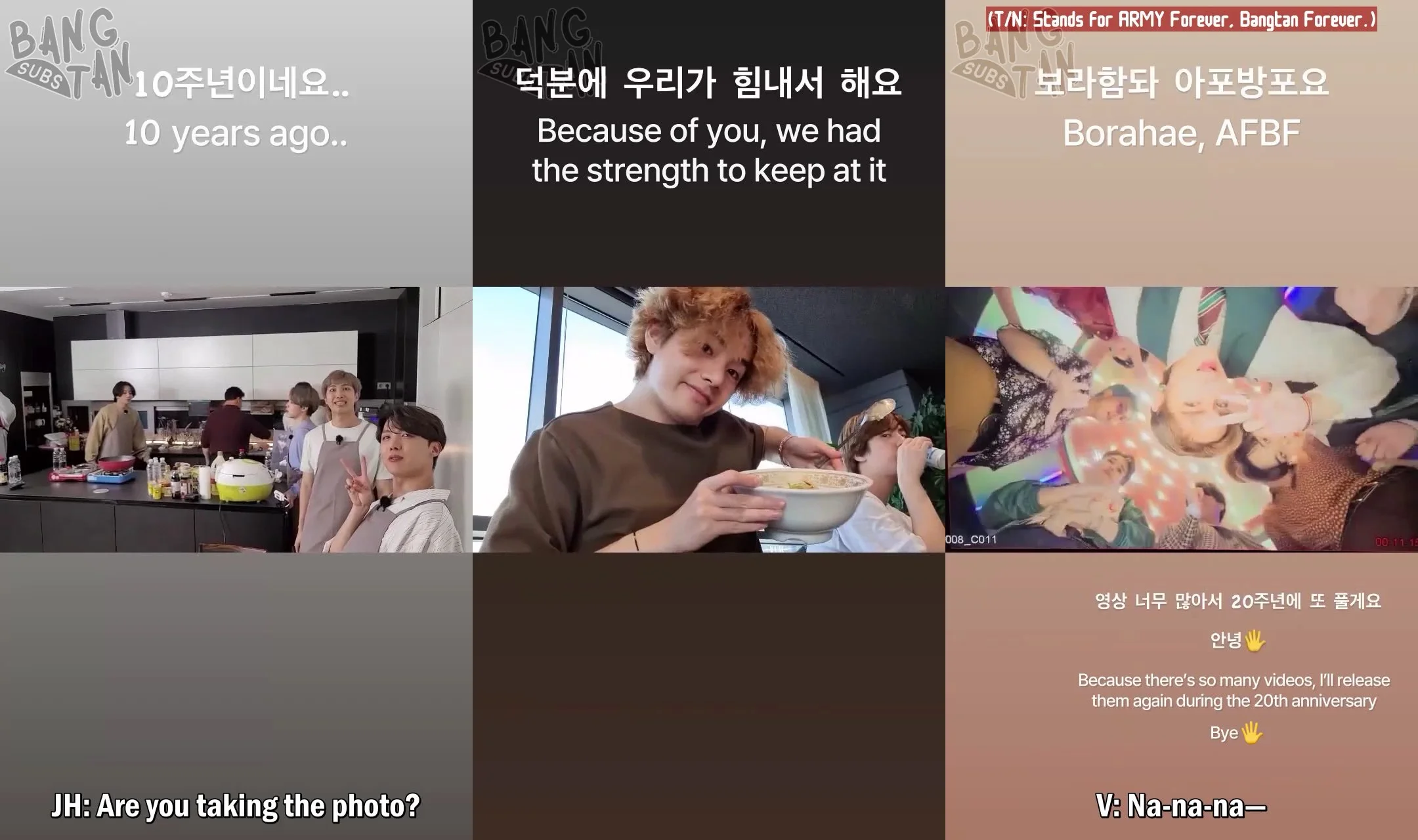 230613 V's Instagram Story Compilation - Our debut was already 10 years ago..