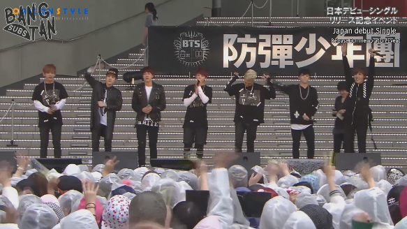 140709 Behind the scene of BTS Japan debut single release event!