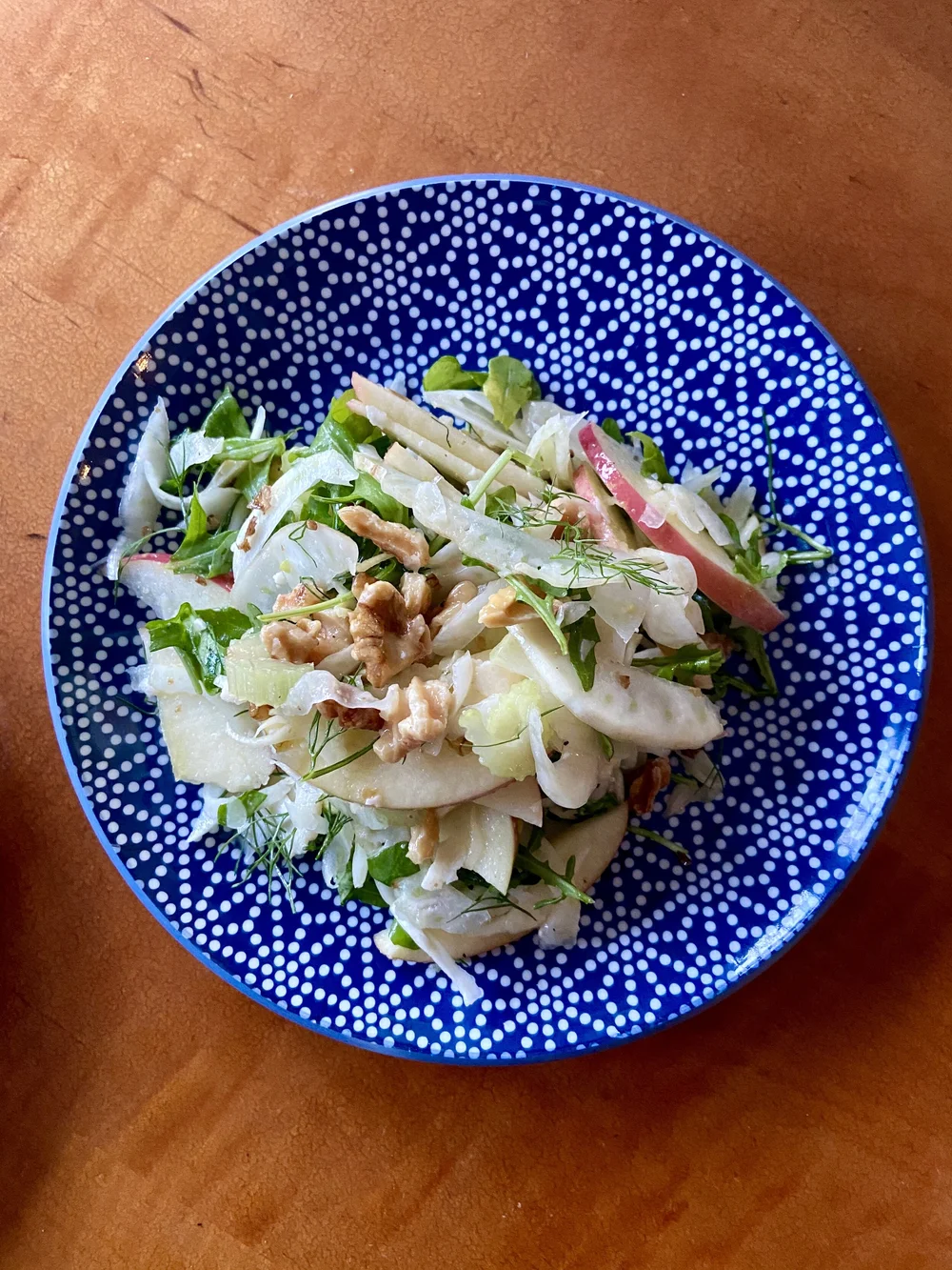 Fennel Apple Salad with Walnuts