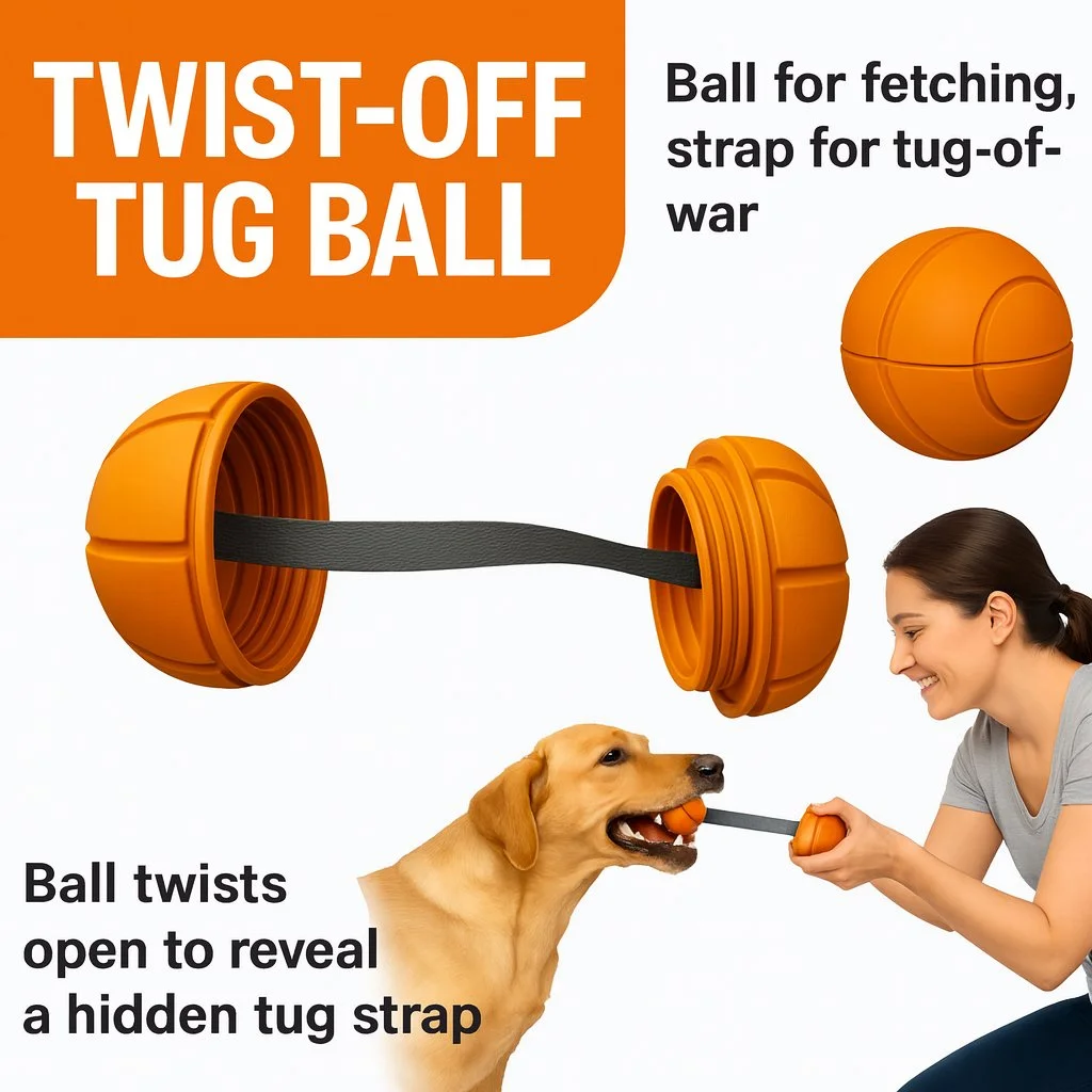 Twist-Off Tug Ball™ – Modular Tug Toy System