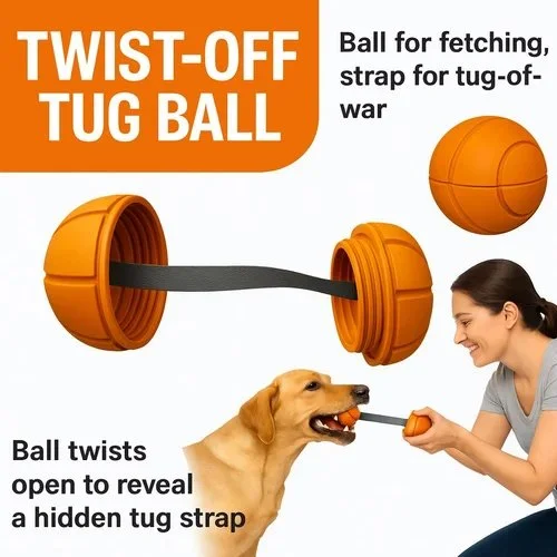 Twist-Off Tug Ball™ – Modular Tug Toy System