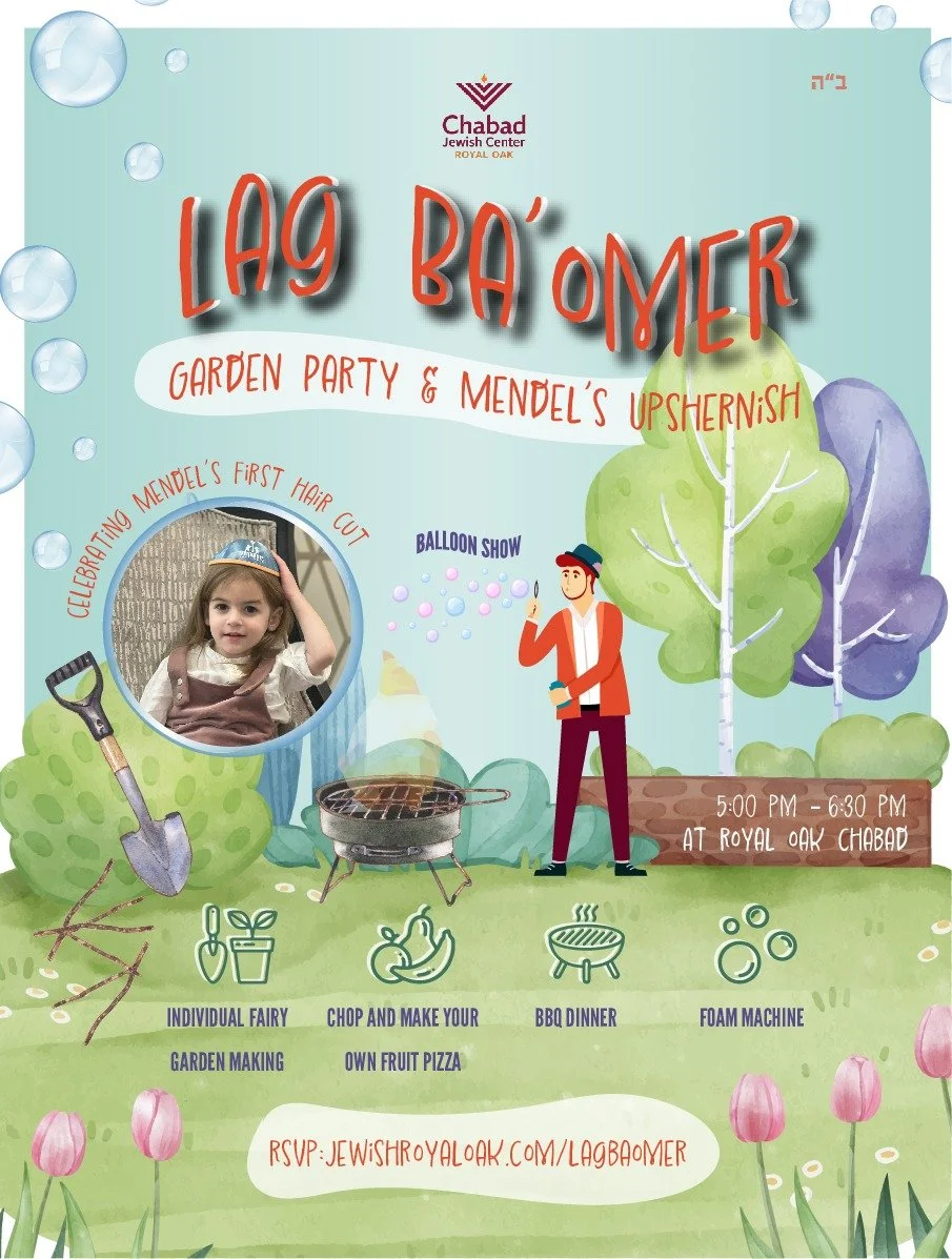 Lag B'omer Garden Party & Mendel's Upshern