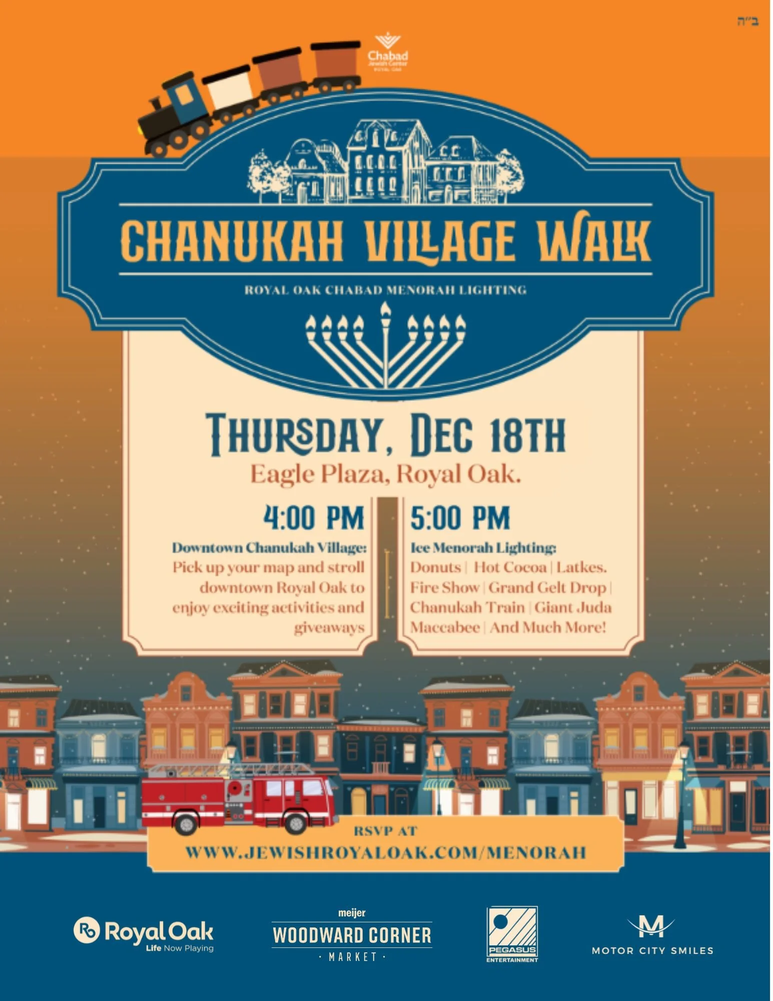 Downtown Royal Oak Menorah Lighting