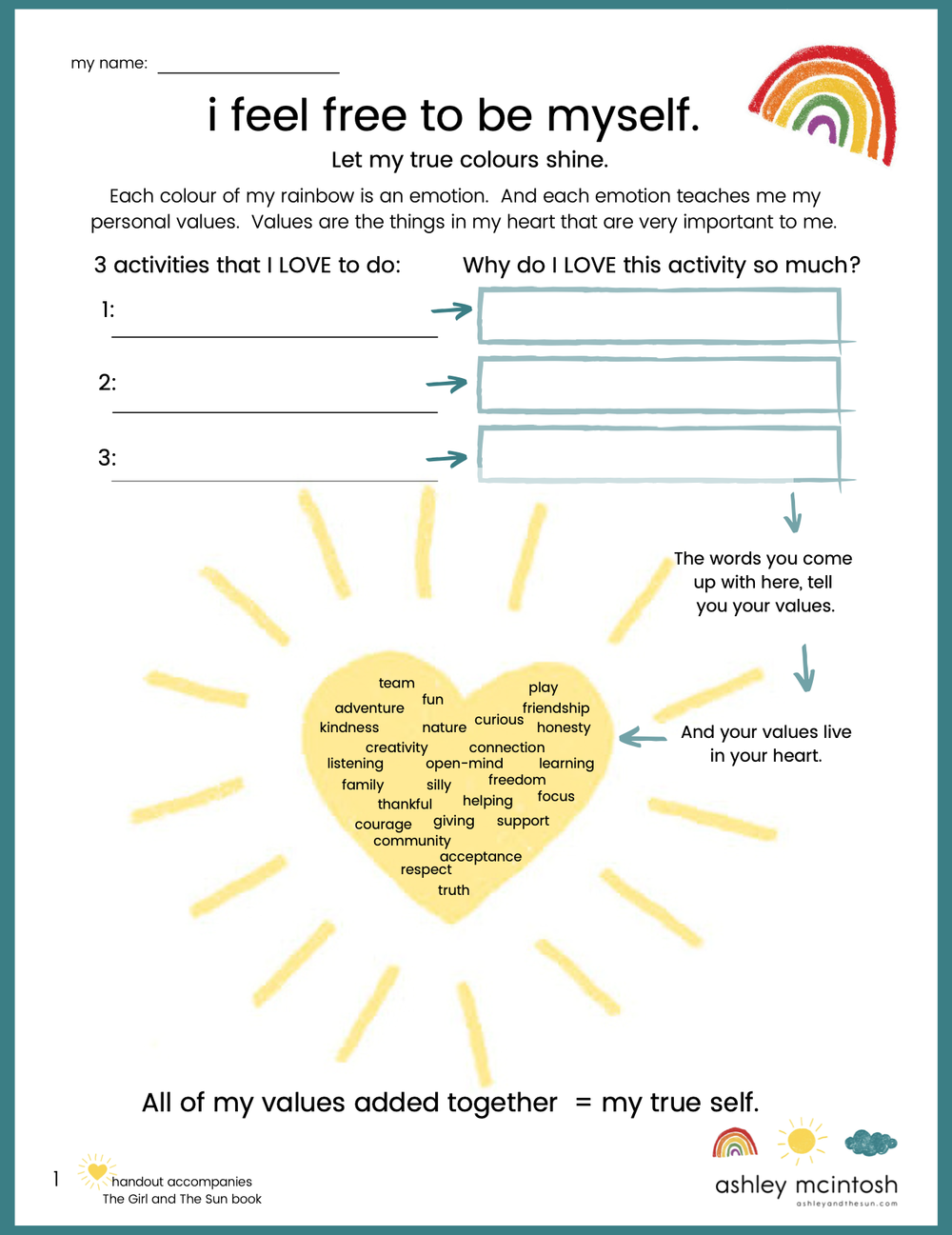 free worksheets on kindness self regulation for parents teachers ashley mcintosh
