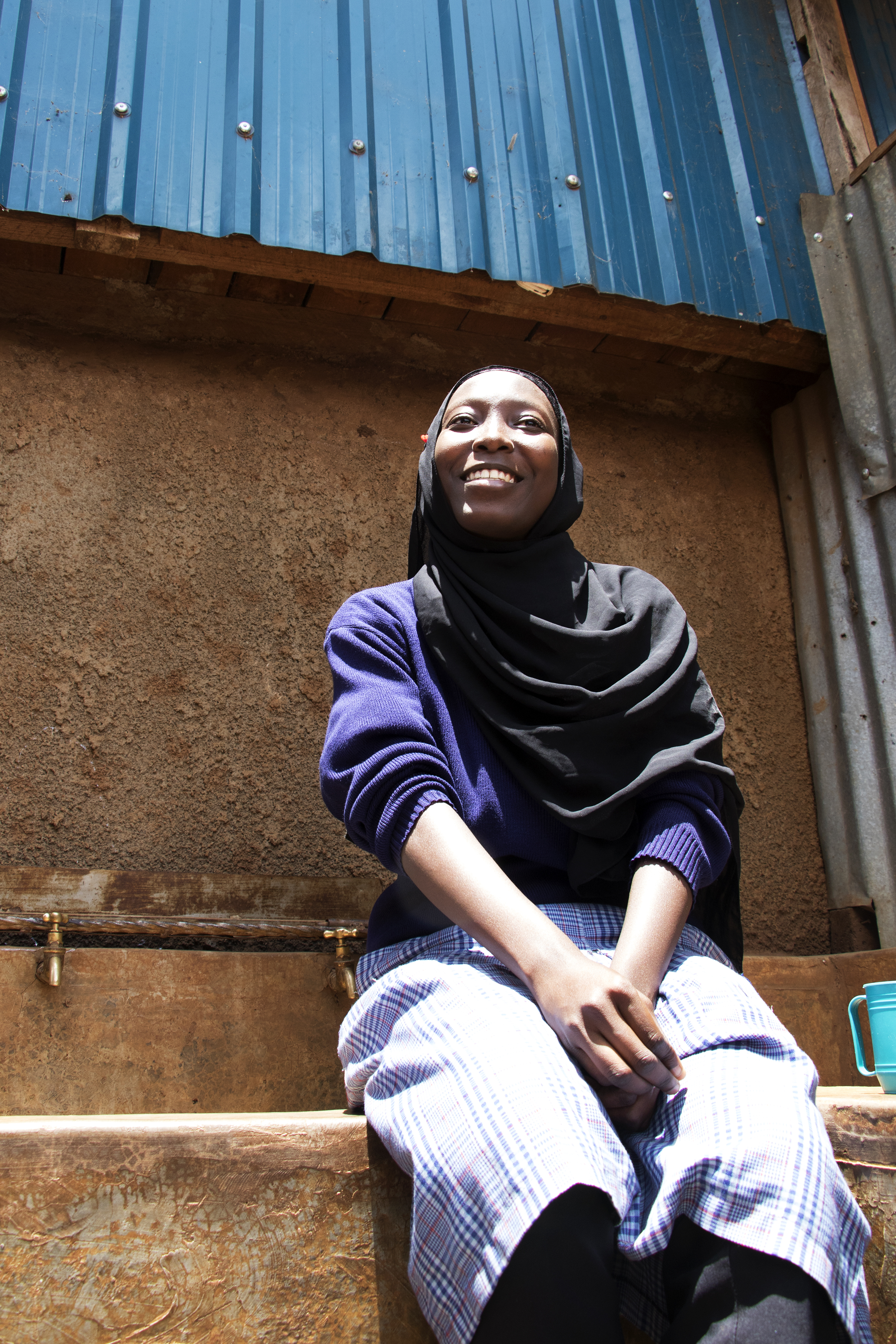 Salma Ali, 19, is a hight school student at Kibera Girls Soccer Academy.