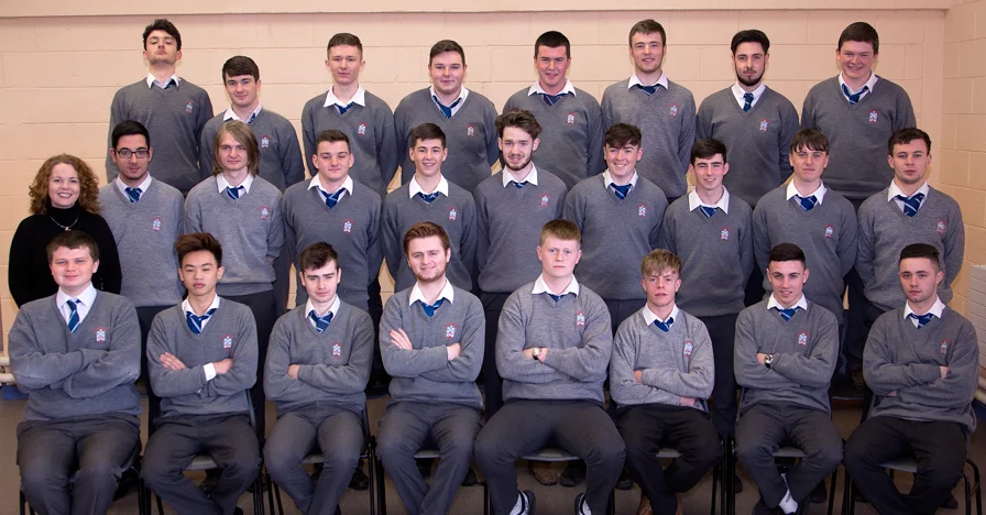 6.3 2016 Class Front Row: Dara Rohan, Pete Guay, Michael Ryan, Andrew Kinch, Shane Lynch, Ben Sommerville, Jordan Smith, Nathan Seery. Middle Row: Ms. Flood (Form Tutor), Francisco Prieto-Bacho, Graham Fagan, Thomas Dillon, Carl Monaghan, James Healy, Taylor Holcroft, Danny Smith, Gary Maher, Ian Connor Back Row: Luke Cormican, Ross Nally, Jakub Rusin, Stephen Newman, Kieron McLeer, Shane Morgan, Darren Holcroft, Darragh McCann Absent: Peter Hangurbadzo, Ruairi Murphy