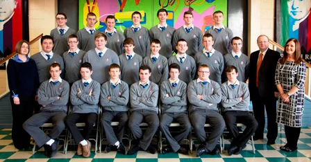Leaving Certificate 2014 Class Back Row, L-R: Hayden Walshe, Dylan Collins, Jogn Connolly, Chad Thornton, Ciaran Downey, Cathal Downey, Conor Farrell. Middle Row, L-R: Ms O’Doherty, Nikita Semjonovs, Dean Heery, James Rice, Dean Rooney, Ryan Coyle, Matthew Halligan, James Reilly, Ryan Boylan, Mr Mansfield, Ms McNamee. Front Row, L-R: Patryk Wolski, Aaron Ryan, Daryl Clarke, Ross Guildea, Ross Gerrard, Anthony Mc Manamon, Dylan Farrell.