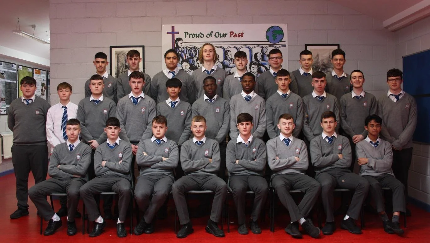 6.3 Class 2019 Front row (L-R): Sean Kevitt, Seán Kerrisk, Andrew Kierans, Ryan Brodigan, Adam Boyle, Jack Bohill, Conor Faulkner, Ron Bondoc Middle row (L-R): Garreth Lane, Jack Grennan, Conor Duff, Cian Gorman, Dave Dumaplin, Olufunmilayo Bello, Fahd Badru, Ciarán Finnegan Moonan, Dylan Boylan, Adam Kirwan, Adam Hevey Back L-R: Shane Kavanagh, Jack Conachy, Ross Borromeo, Andrew Healy, Matthew Judge, Shaun Crabtree, Dylan Grendon, Connor Kirwan