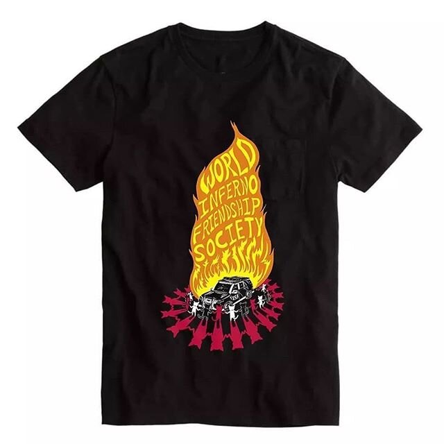 Thank you to everyone who pre-ordered our new masks (see previous post). We have received a couple emails about shirt designs or how to support the band most directly, so lets answer both those questions.  Lets start with www.worldinferno.com/merch .
