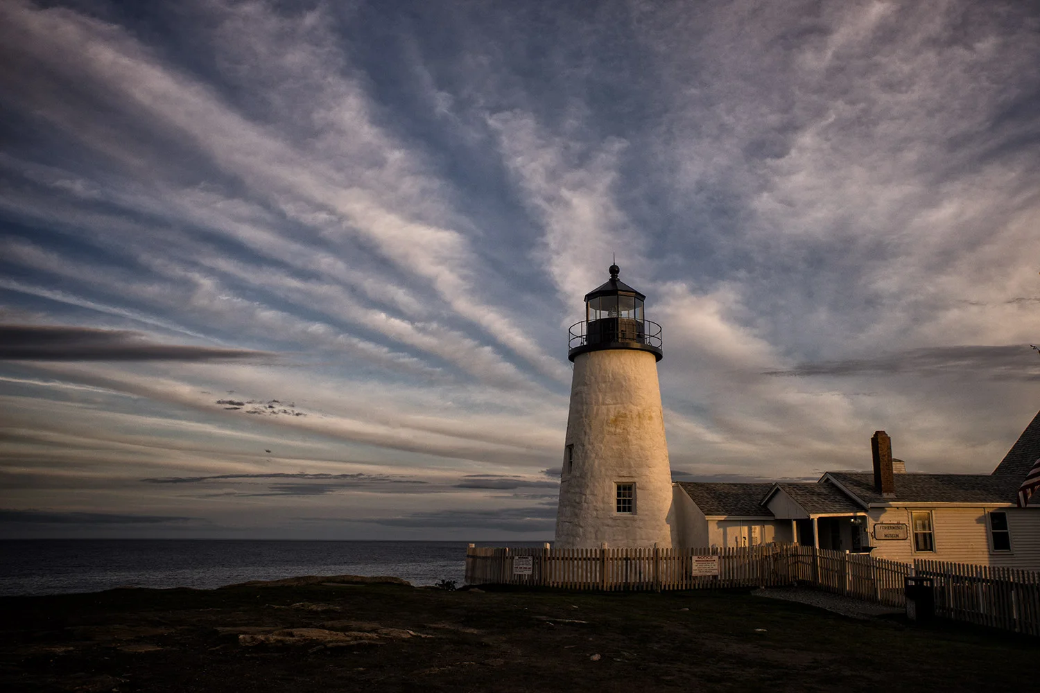 Sunset at Pemaquid Point Lighthouse, Bristol, Maine Copyright by Guy D. Biechele