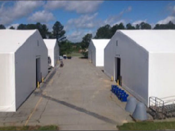  When the Air Force needed a warehouse to protect millions of dollars in materials for repairing large cargo aircraft, they reached out to Shelter Structures. Shelter Structures responded by designing and installing 4 identical warehouses to ensure p