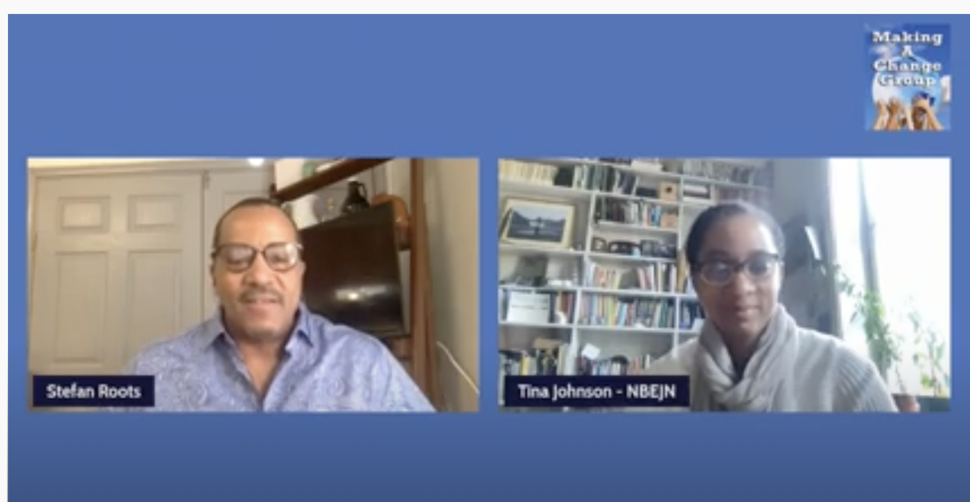 Chester Blog Live with Stefan Roots  Guest Tina Johnson 
